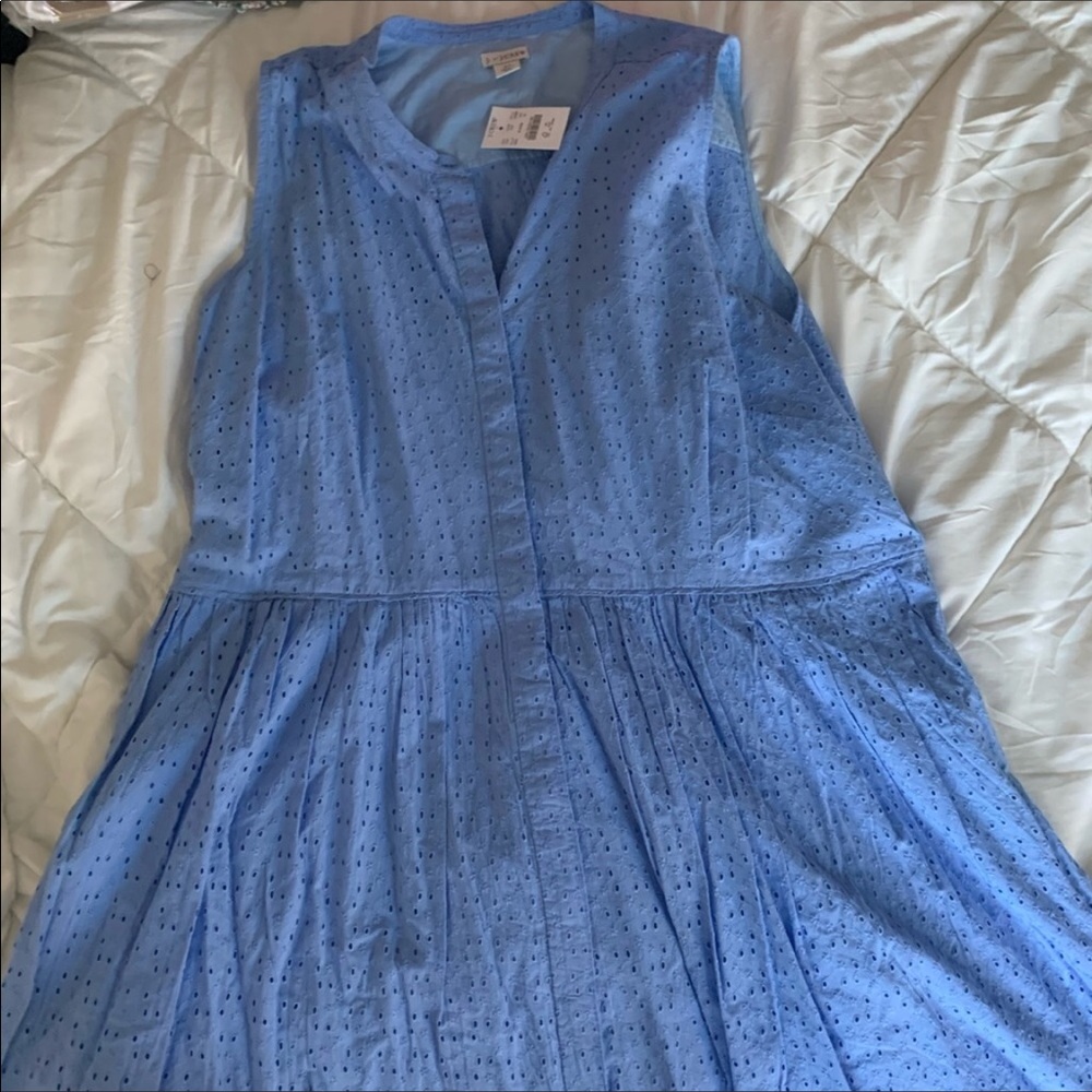 J. Crew eyelet shirt dress